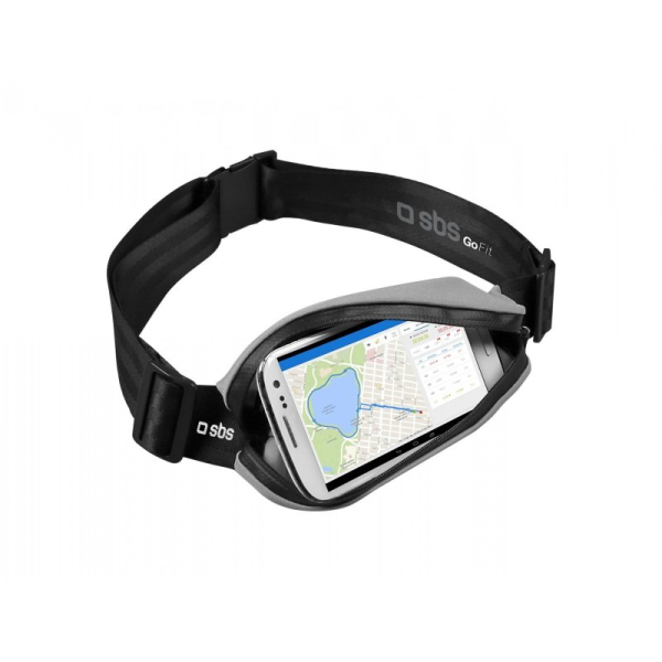 SBS SPORTS BELT TOUCH POUCH BAG SLIM FOR SMARTPHONE UP TO 5,5'' grey - Image 2