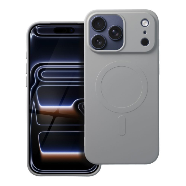 iS TPU SILICONE MAG IPHONE 17 PRO MAX (BIG HOLE) titanium backcover - Image 2