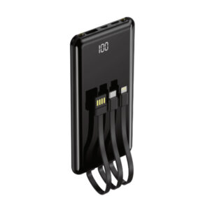 SETTY POWERBANK 10000 mAh MICRO/TYPE C/LIGHTNING BLACK