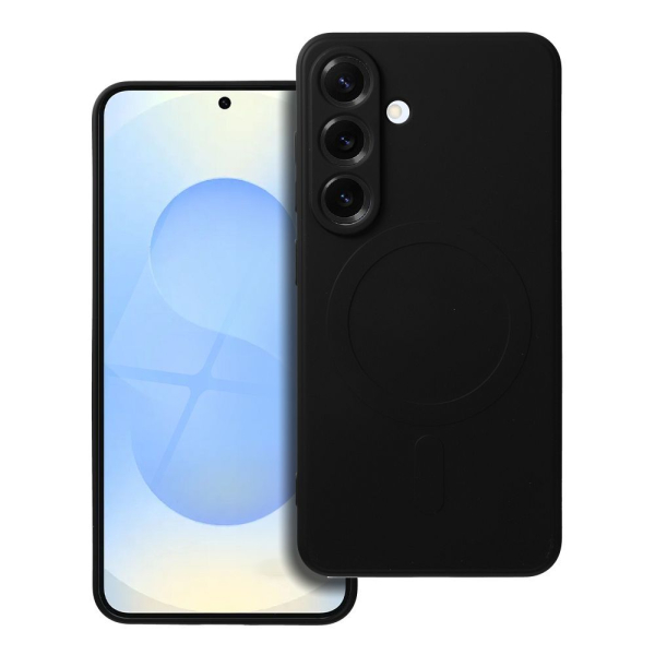 iS TPU SILICONE MAG SAMSUNG S25 black backcover - Image 2