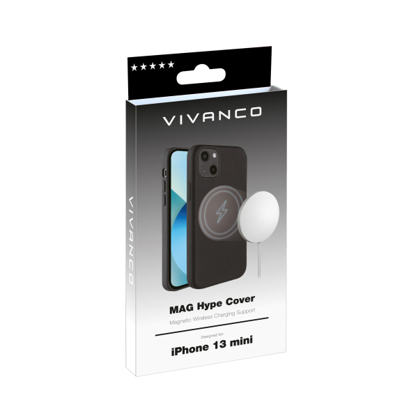 VIVANCO MAG HYPE COVER IPHONE 13 MINI black backcover - Image 2