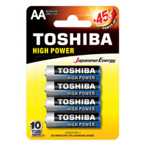 ΑΛΚΑΛΙΚΕΣ ΜΠΑΤΑΡΙΕΣ AA TOSHIBA LR6GCP BP-4 1.5V 4τεμ.