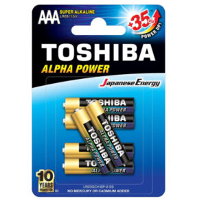 ΑΛΚΑΛΙΚΕΣ ΜΠΑΤΑΡΙΕΣ AAA TOSHIBA LR03GCH BP-6 1.5V 6τεμ.