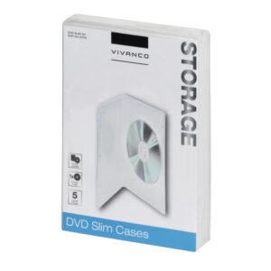 VIVANCO ΘΗΚΕΣ DVD SLIM CASE 5pcs transparent