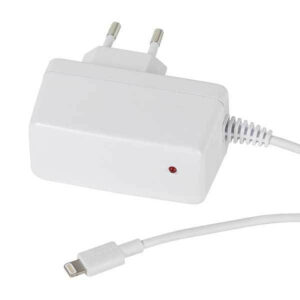VIVANCO TRAVEL CHARGER MFI 2.4A LIGHTNING FIXED white