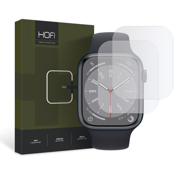 HOFI HYDROFLEX PRO 2 PACK APPLE WATCH 4 / 5 / 6 / 7 / 8 / SE (44 / 45 MM)