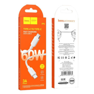 HOCO TYPE C TO TYPE C DATA CABLE 1m PD60W X96 white