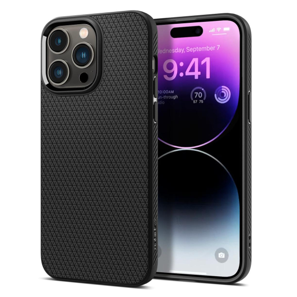 SPIGEN LIQUID AIR IPHONE 15 PRO black backcover