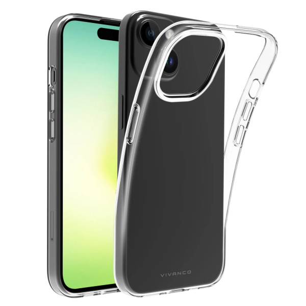 VIVANCO SUPER SLIM CASE IPHONE 15 PLUS transparent backcover