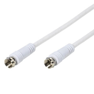 VIVANCO SAT CONNECTION CABLE F PLUG 5m white