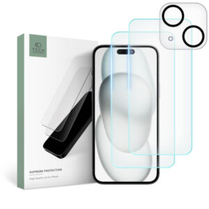 TECH-PROTECT SUPREME SET TEMPERED GLASS CAMERA + SCREEN IPHONE 15 PLUS