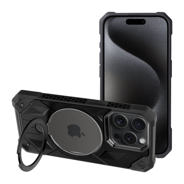 iS MAG ARMOR IPHONE 15 PRO MAX black backcover - Image 2