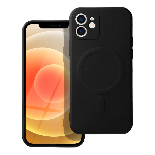 iS TPU SILICONE MAG IPHONE 12 black backcover - Image 2