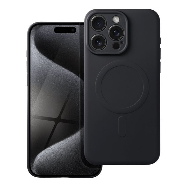 iS TPU SILICONE MAG IPHONE 15 PRO MAX black backcover - Image 2