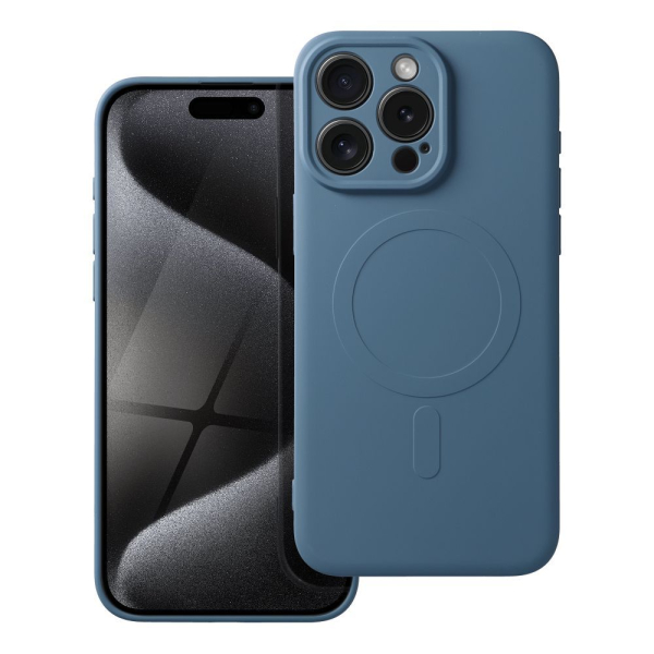 iS TPU SILICONE MAG IPHONE 15 PRO MAX blue backcover - Image 2
