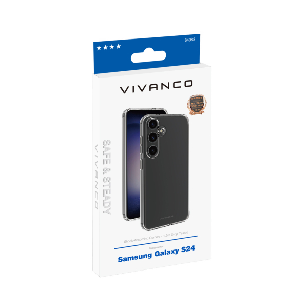 VIVANCO SAFE & STEADY CASE SAMSUNG S24 transparent backcover - Image 2