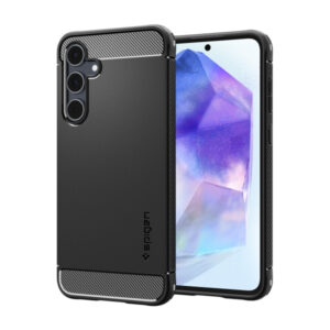 SPIGEN RUGGED ARMOR SAMSUNG A55 5G black backcover
