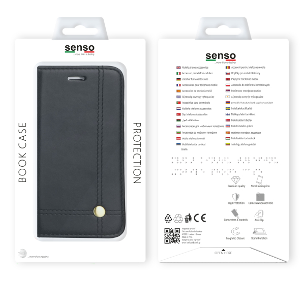 SENSO CLASSIC STAND BOOK NOKIA 6.1 PLUS / X6 black - Image 2