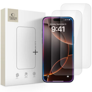 TECH-PROTECT GLASS FIT+ GLASS IPHONE 17 / 17 PRO / 16 PRO (2PACK)