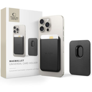 TECH-PROTECT MAGWALLET MAGSAFE UNIVERSAL MAGNETIC CARD HOLDER black