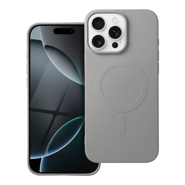 iS TPU SILICONE MAG IPHONE 16 PRO MAX (BIG HOLE) titanium backcover - Image 2