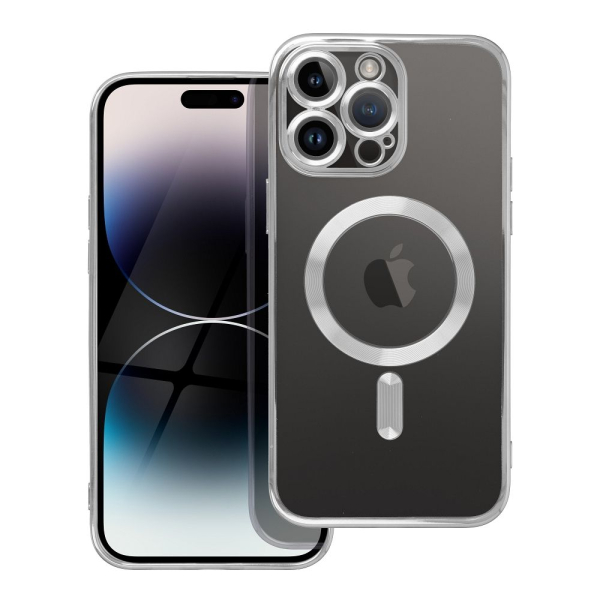 iS TPU MAG ELECTRO IPHONE 16 PRO MAX trans silver backcover - Image 2