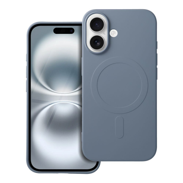 iS TPU SILICONE MAG IPHONE 16 (BIG HOLE) light blue backcover - Image 2
