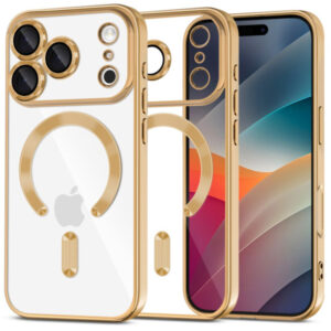 TECH-PROTECT MAGFLEX CASE IPHONE 17 PRO MAX shiny gold backcover