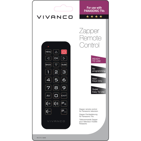 VIVANCO ZAPPER ΤΗΛΕΧΕΙΡΙΣΤΗΡΙΟ FOR PANASONIC TV - Image 2