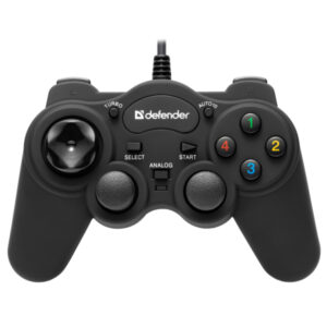 DEFENDER GAME RACER TURBO RS3 GAMEPAD WIRED CONTROLLER PC/PS1/PS2/PS3 12 BUTTONS