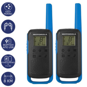 WALKIE TALKIE MOTOROLA TALKABOUT T62 8Km blue SET