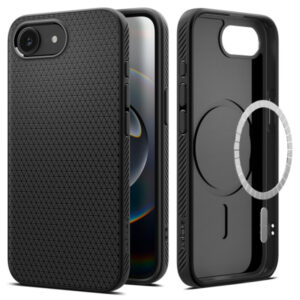 SPIGEN LIQUID AIR COMPATIBLE MAGSAFE IPHONE 16E black backcover