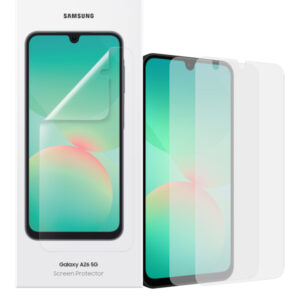 ORIGINAL SAMSUNG CLEAR FRONT SCREEN PROTECTOR SAMSUNG A26 5G (2 PACK)