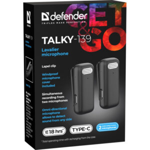 DEFENDER TALKY-139 WIRELESS MICROPHONE LAVALIER