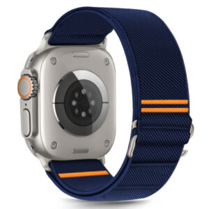 TECH-PROTECT REPLACMENT BAND NYLON SLIP APPLE WATCH 6/7/8/9/10/SE/ULTRA 1/2 (44/45/46/49mm) navy