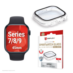 DISPLEX FULL BODY GLASS PROTECTOR FOR APPLE WATCH SERIES 7/8/9 45mm transparent