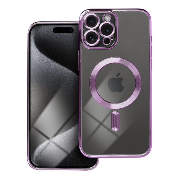 iS TPU MAG ELECTRO IPHONE 15 PRO MAX trans purple backcover - Image 2