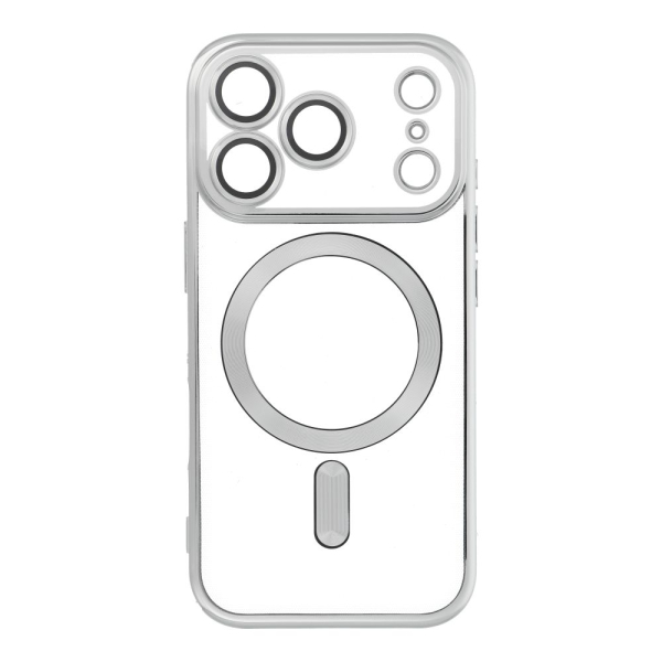 iS TPU MAG ELECTRO IPHONE 17 PRO trans silver backcover - Image 2
