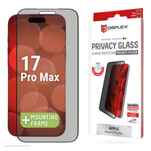 DISPLEX REAL GLASS 3D IPHONE 17 PRO MAX PRIVACY WITH APPLICATOR