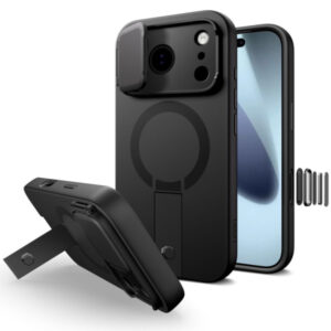 TECH-PROTECT KEVLAR AURA MAGSAFE CASE IPHONE 17 PRO black backcover