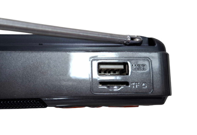 Επαναφορτιζόμενο ραδιόφωνο με Bluetooth - PR-808BT - 241335 - Grey - Image 2