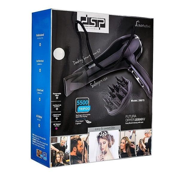 Πιστολάκι μαλλιών - 30075 - DSP - 561291 - Black - Image 4