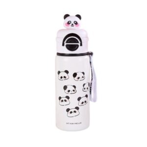 Παιδικό παγούρι-θερμός Panda με καλαμάκι - 500ml - 722344 - White
