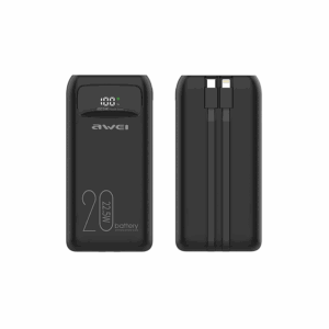 Powerbank - P169K - 20.000mah - AWEI - 002455 - Black