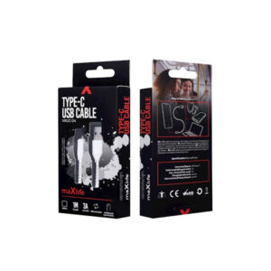 MAXLIFE USB TO TYPE C DATA CABLE 1m 3A white