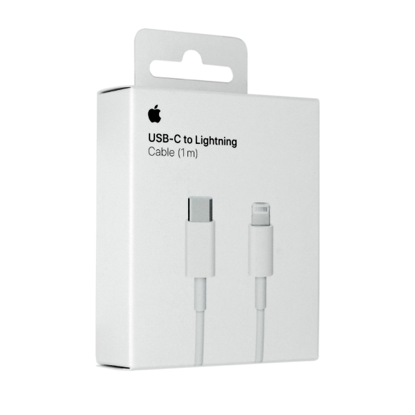 ORIGINAL APPLE DATA CABLE TYPE C TO LIGHTNING white 2m - Image 2