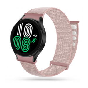 TECH-PROTECT REPLACMENT BAND NYLON FOR SAMSUNG WATCH 4 / 5 / 5 PRO / 6 / 7 / FE pearl pink
