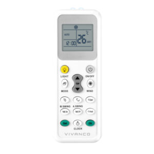 VIVANCO REMOTE CONTROL FOR AIR CONDITION UNIVERSAL black