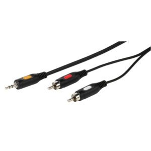 VIVANCO AUDIO CONNECTION 3.5mm JACK CABLE to 2x RCA 2.5m black