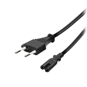 VIVANCO POWER SUPPLY CABLE EURO 8 CONNECTOR 1.25m